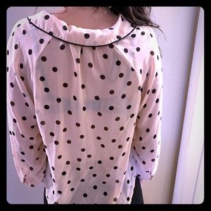 Sheer polka Dot Dressy top